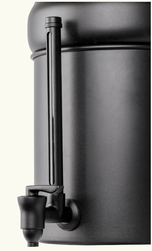 7″ BLACK BOROUX Water Level Spigot – Fits BOROUX Legacy, TRAVEL / BIG Berkey