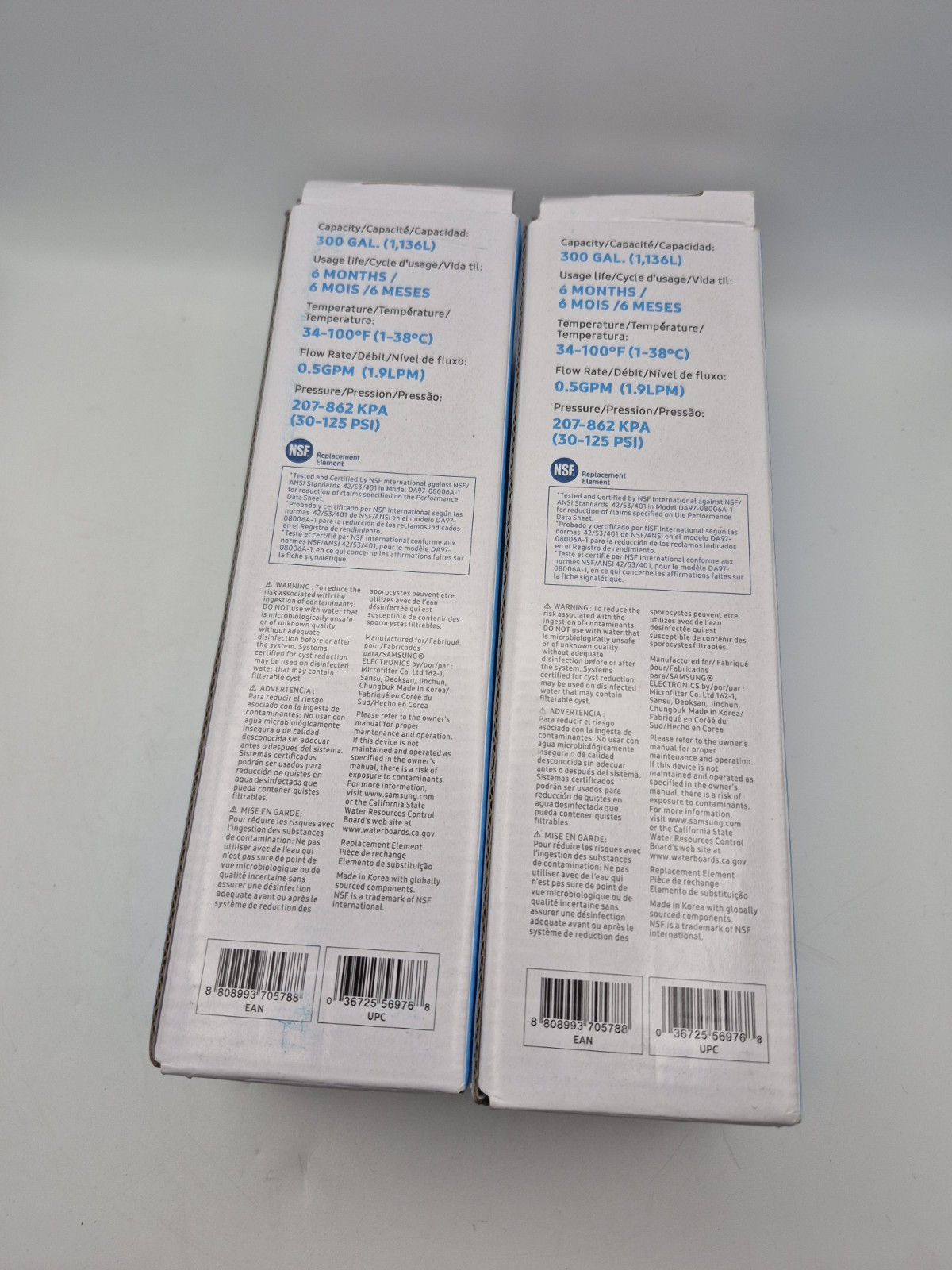 2pc, Samsung Genuine HAF-CIN/EXP DA29-00020B Refrigerator Water Filters OEM