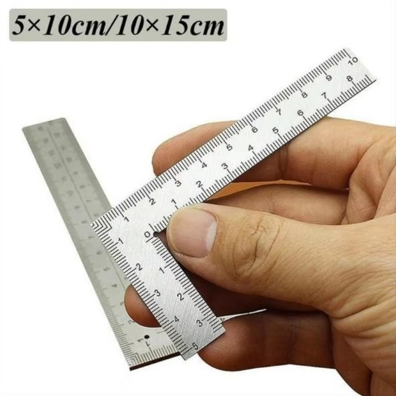 Right Angle Ruler Stainless Steel L Square Ruler Small Measuring Layout Tool