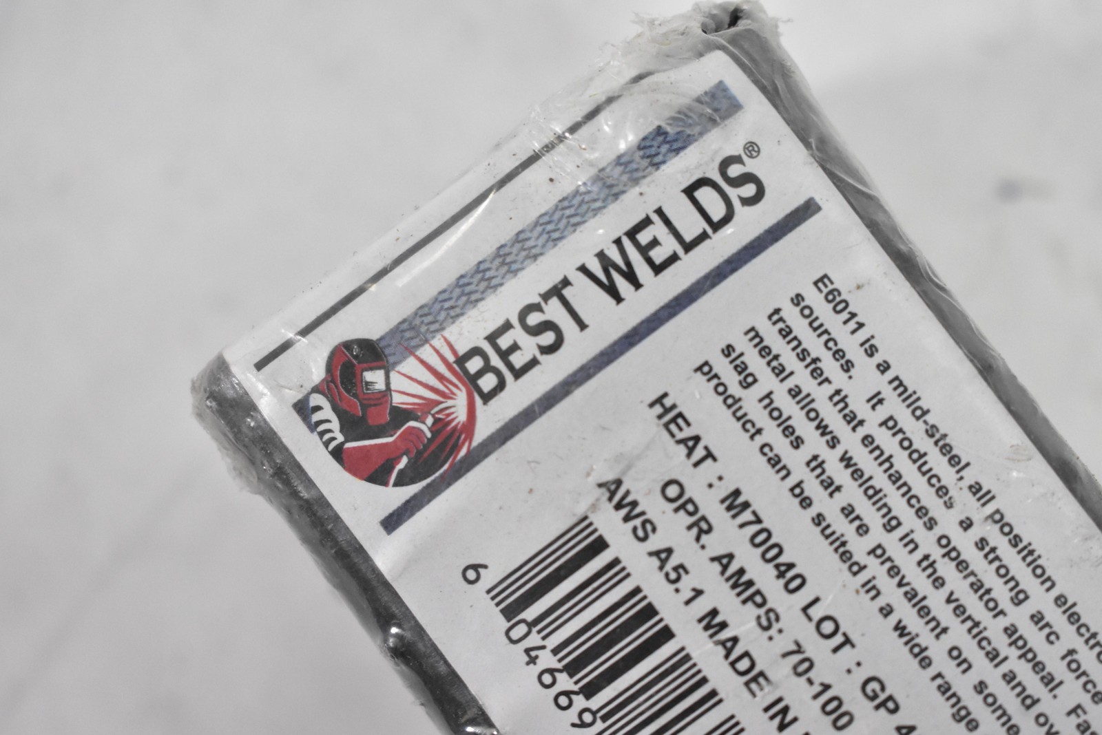 BEST WELDS E6011 Electrode 1/8″ 3.2mm 5 Lbs Gray MPN 900-6011-18X Rods
