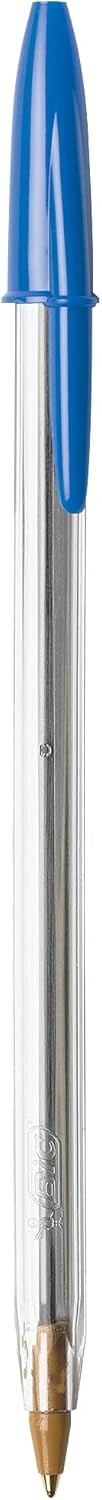 BIC Cristal Xtra Smooth Blue Ballpoint Pens, Medium Point (1.0mm), 12-Count P