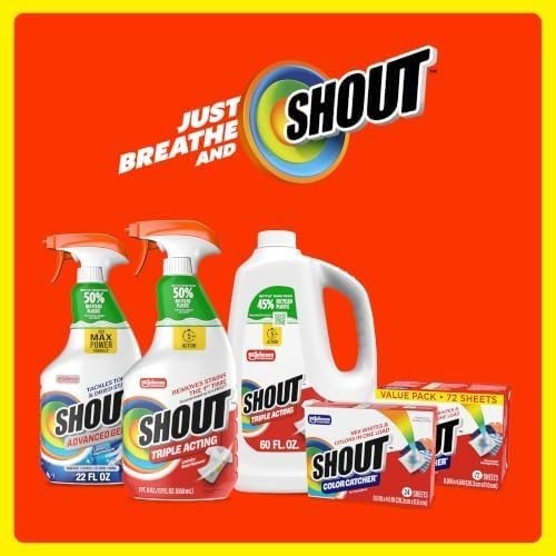 Shout Color Catcher Sheets for Laundry, Allow Mixed Washes, Prevent Color Run…