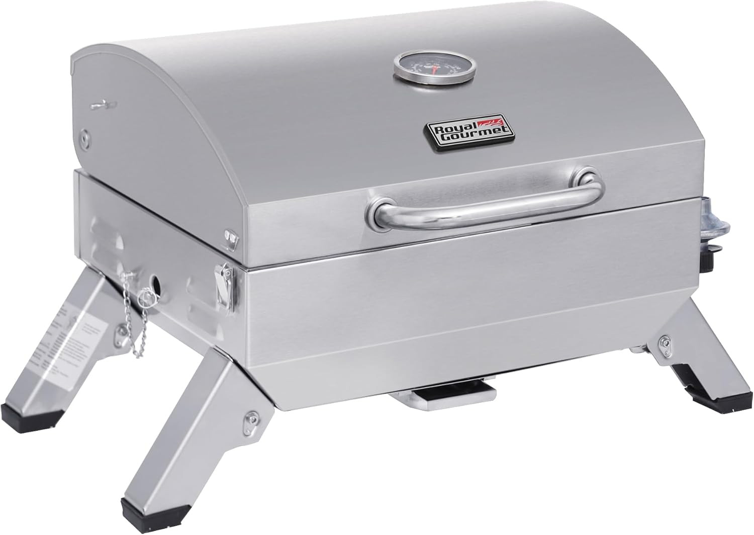 Royal Gourmet GT1001 Portable Gas Grill: 10,000 BTU – Stainless Steel