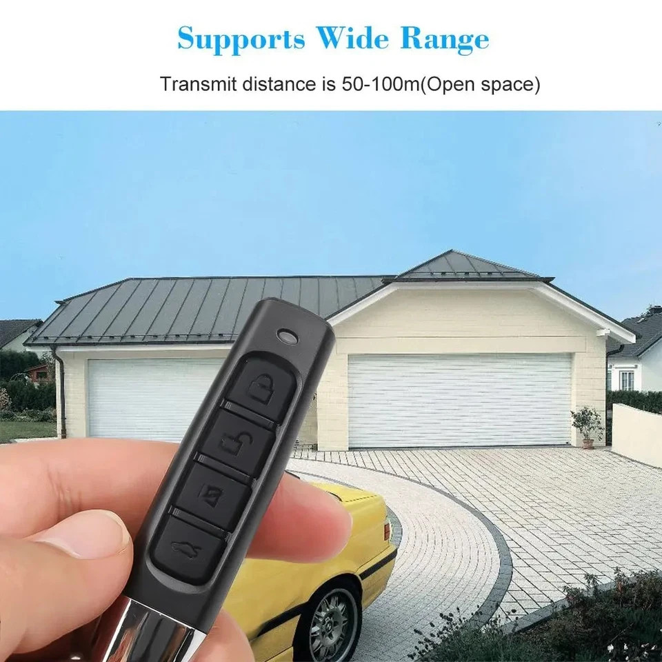 Universal Garage Door Opener Remote 433MHZ Learning Rolling Code Clone
