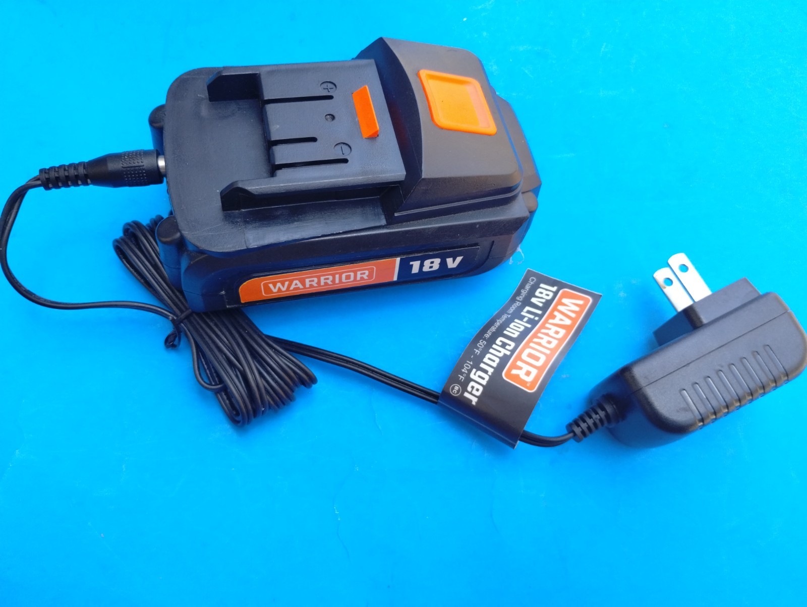 Warrior 18V Lithium Battery Pack 1.3 Ah w/Charger, Tested!