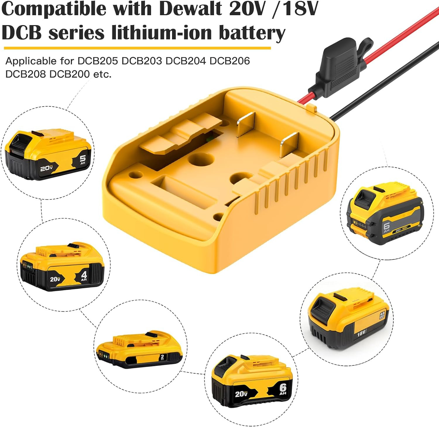 Power Wheels Adapter for Dewalt 20V Battery Adapter Power Wheels Battery Convert