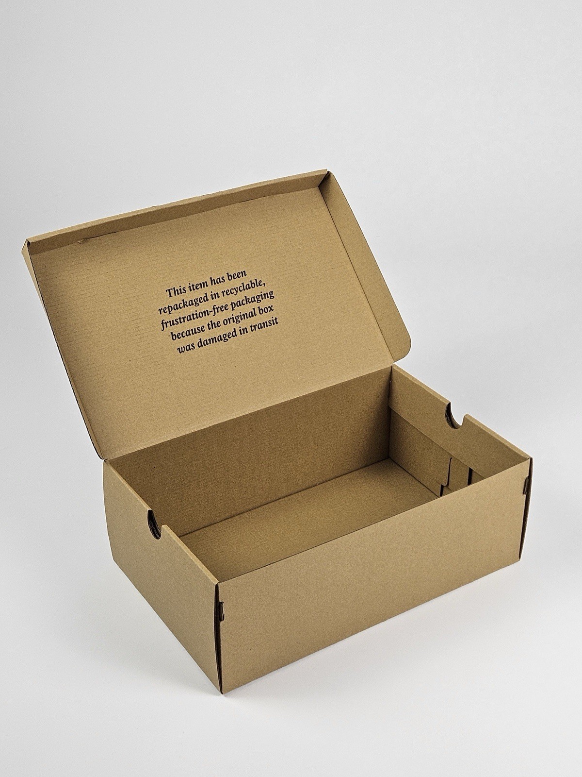 50 Corrugated Shoe Boxes 14x9x5″ Kraft Recycled w/ Lid – Costs less than Uline!