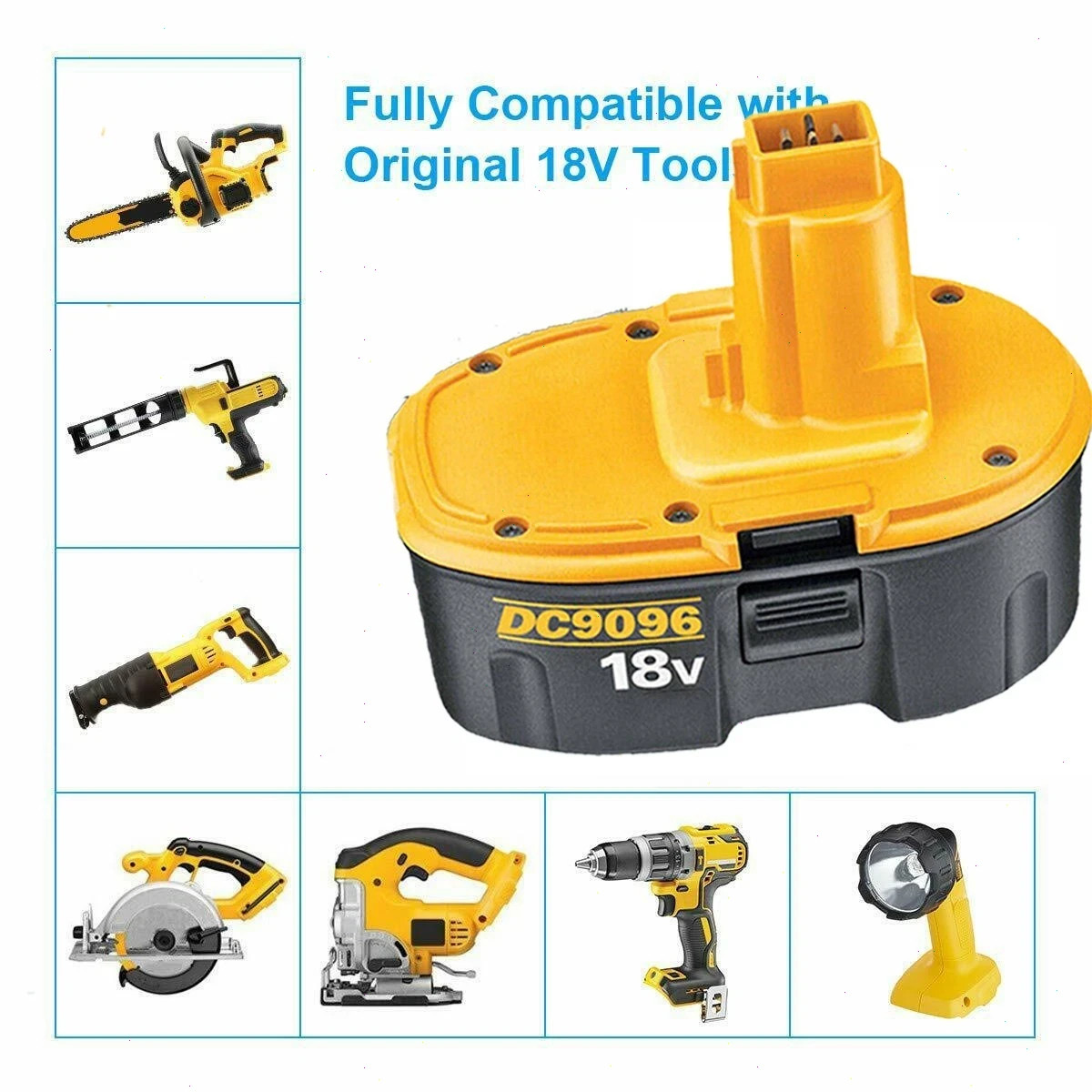 2-PACK 18V For Dewalt 18 VOLT XRP Ni-MH 7.0Ah Battery DC9099 DC9096 DC9098 NEW