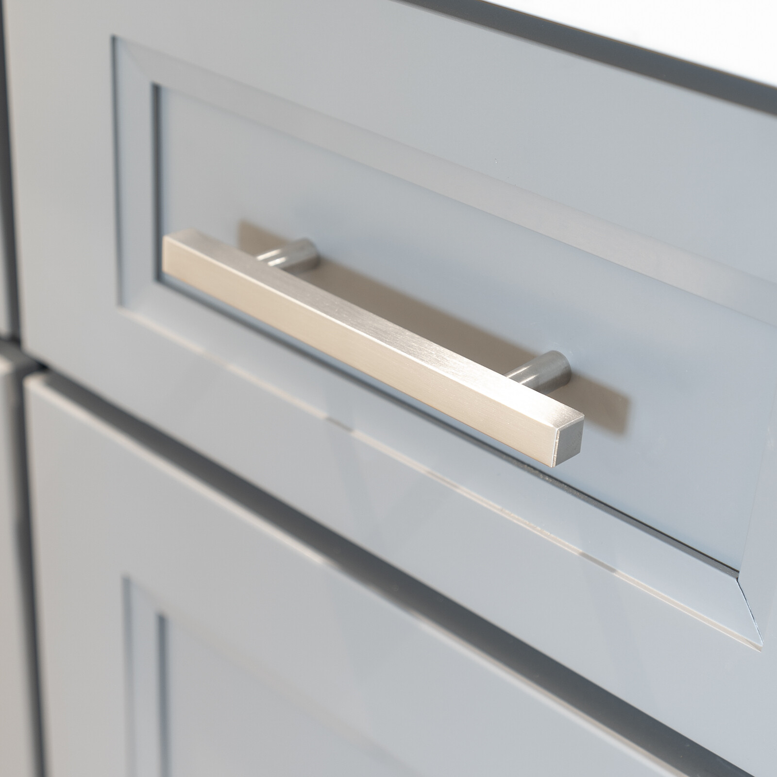 Brushed Nickel Modern Cabinet T Handles Pulls Kitchen Hardware Stainless Steel