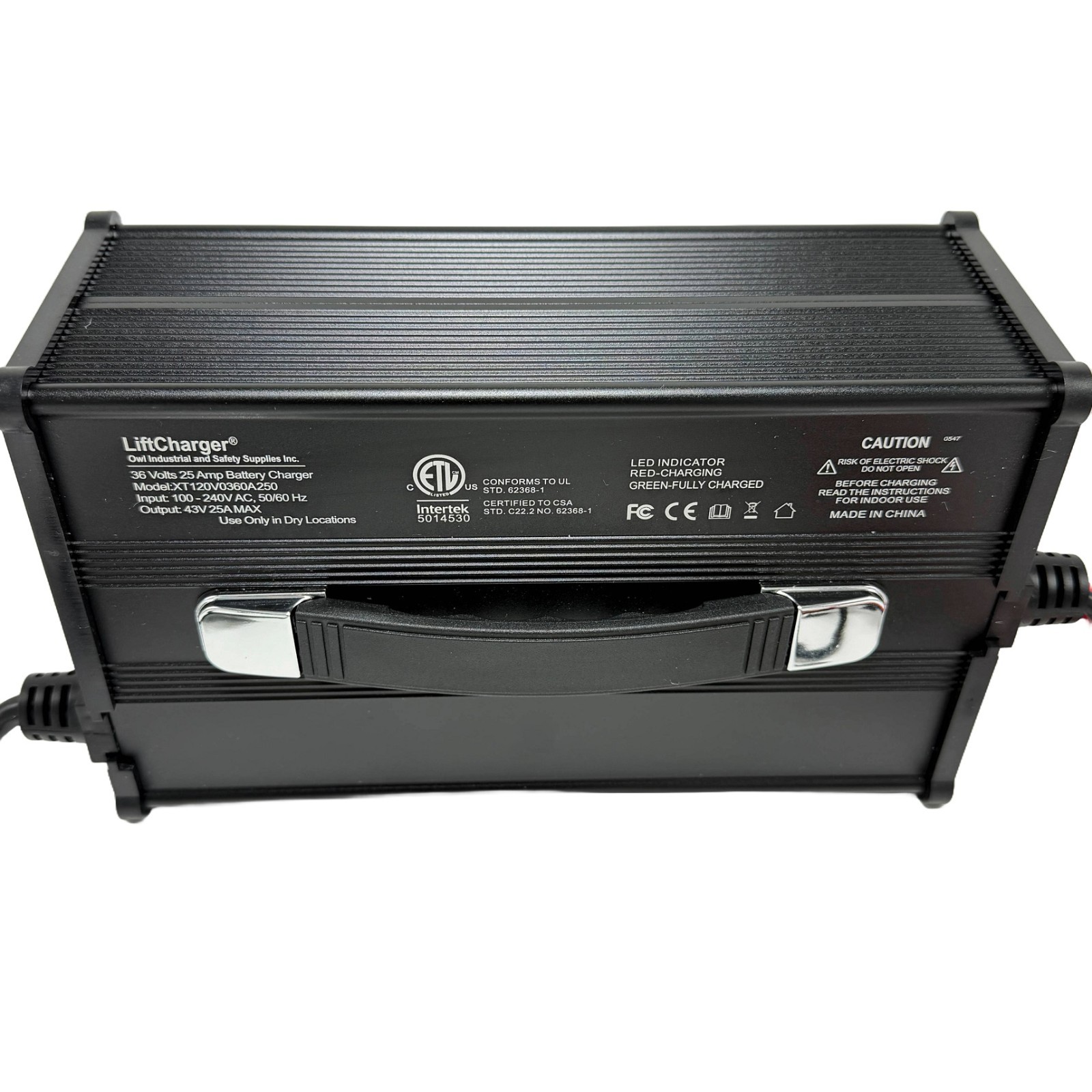 36V 25A Charger for Global Industrial Ride-on Floor Scrubber 641245,641750
