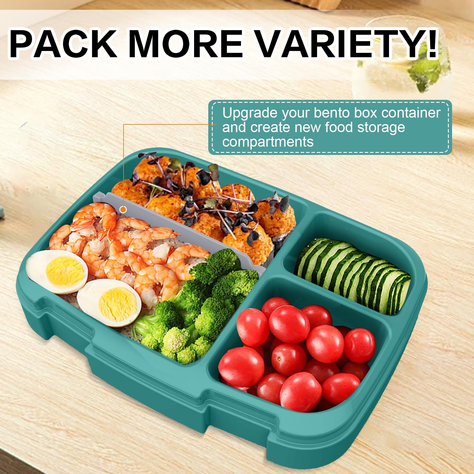 Enlisiwte 3 Pcs Replacement Insert Divider for 5 inch*1.83inch*0.39inch, Gray