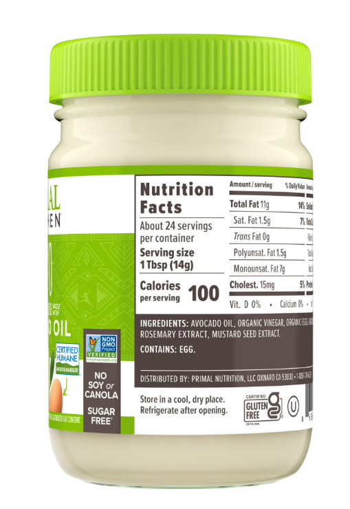 Primal Kitchen Original Mayo Made with Avocado Oil 12 oz USA FAST FREE SHIP