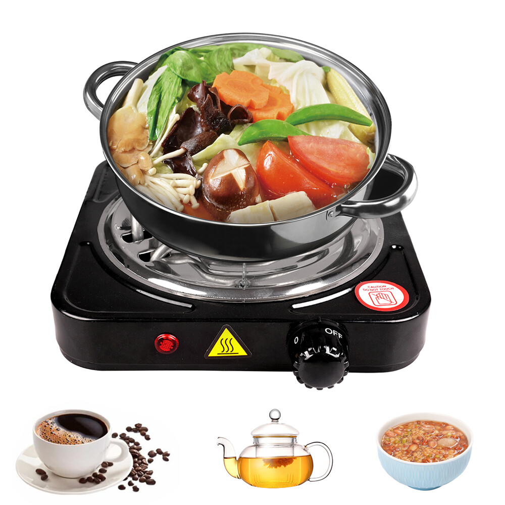 Portable Electric Single/Double Burner Countertop Hot Plate Stove Cooker 110V