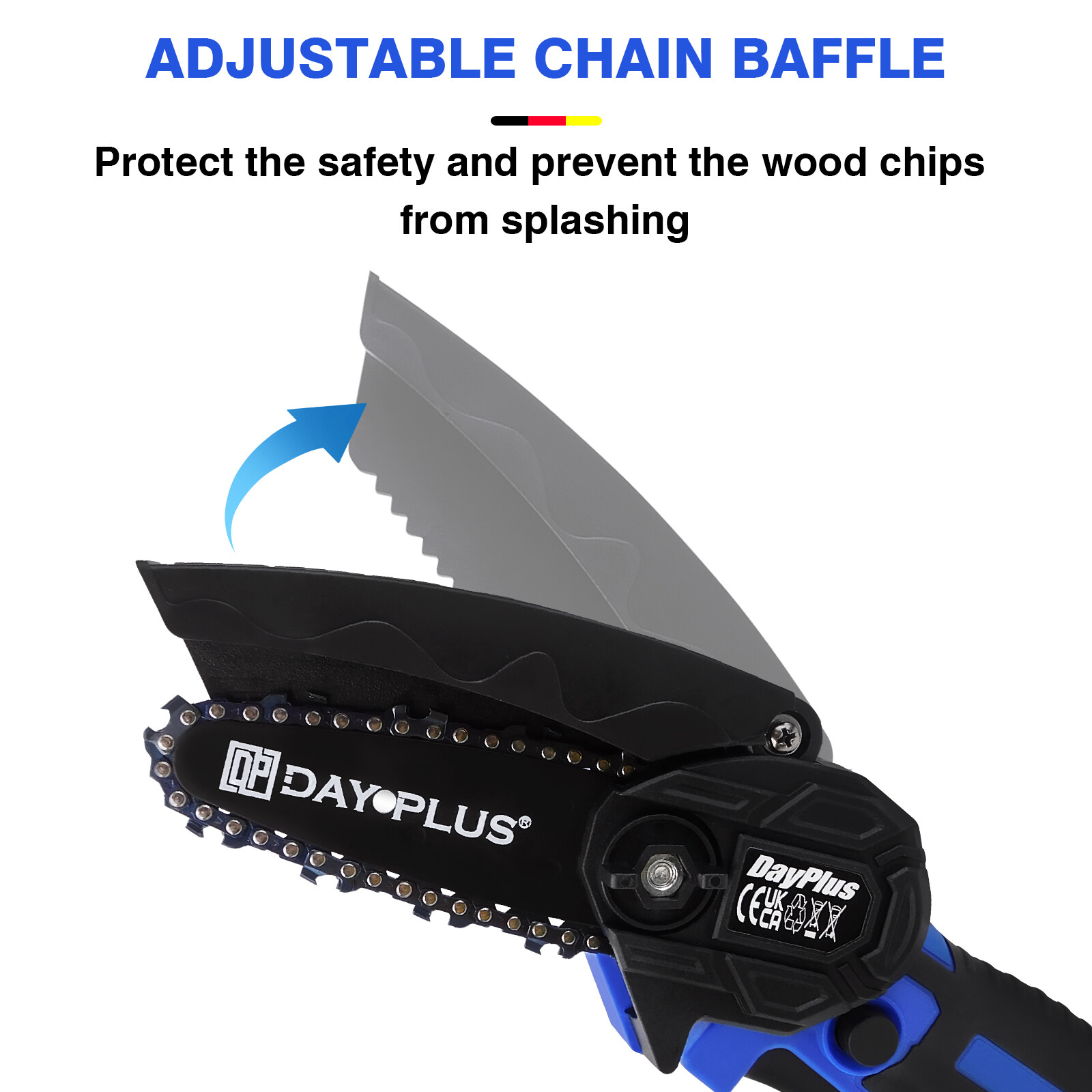 6″ Brushless Cordless Electric Chainsaw Wood Cutter With 1500mAh Li-ion Battery