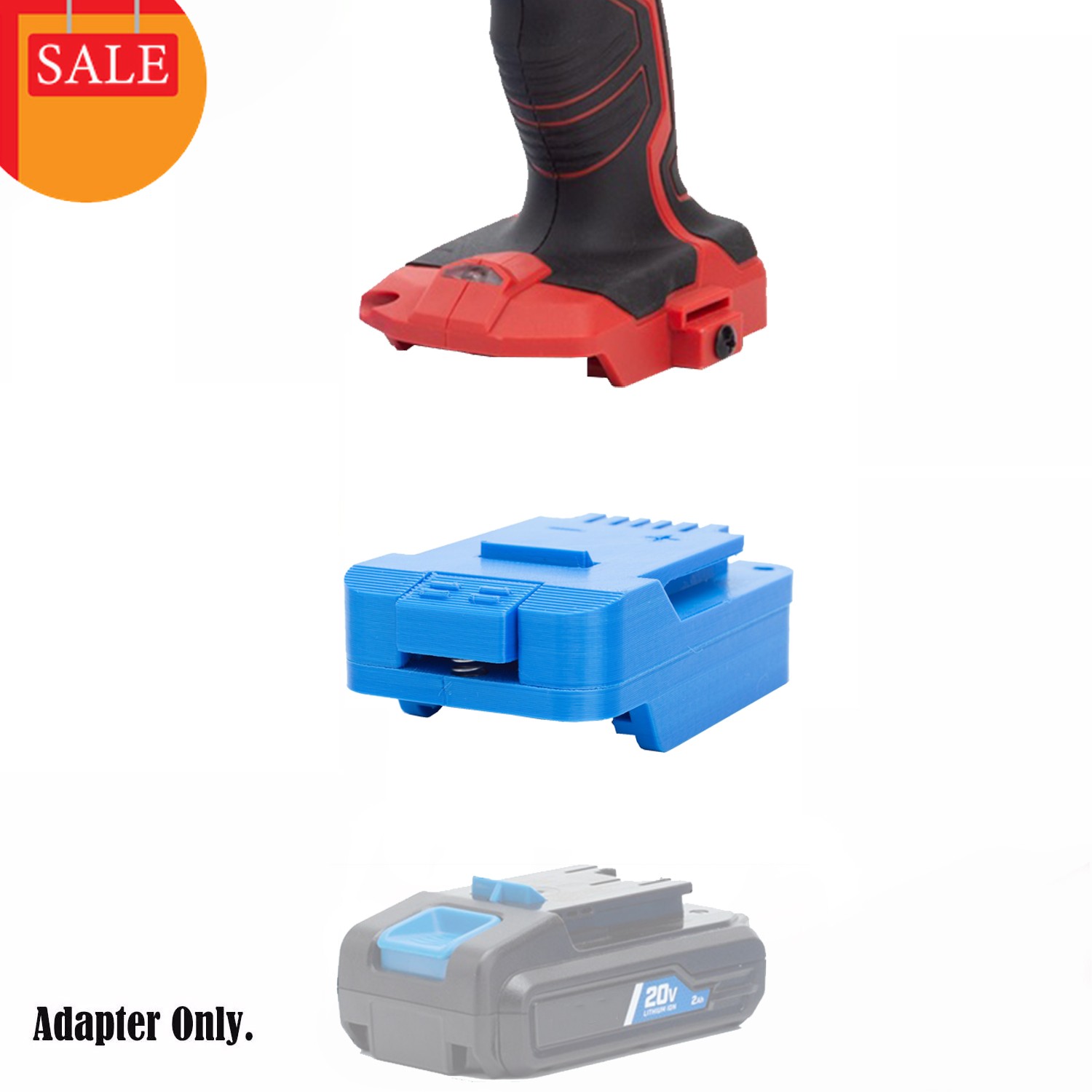 Battery Adapter Fits For HART 20V Li-Ion Battery to For Bauer 20V Cordless Tools