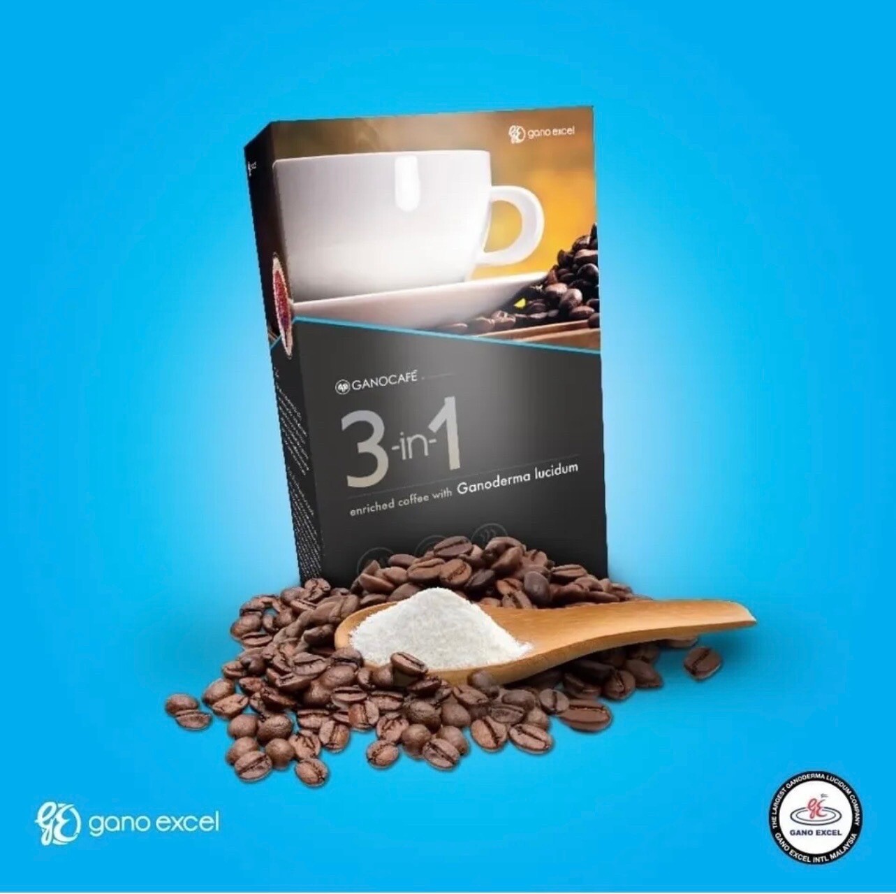 Gano Excel GanoCafe 3-in-1 Coffee Enriched with Ganoderma Lucidum
