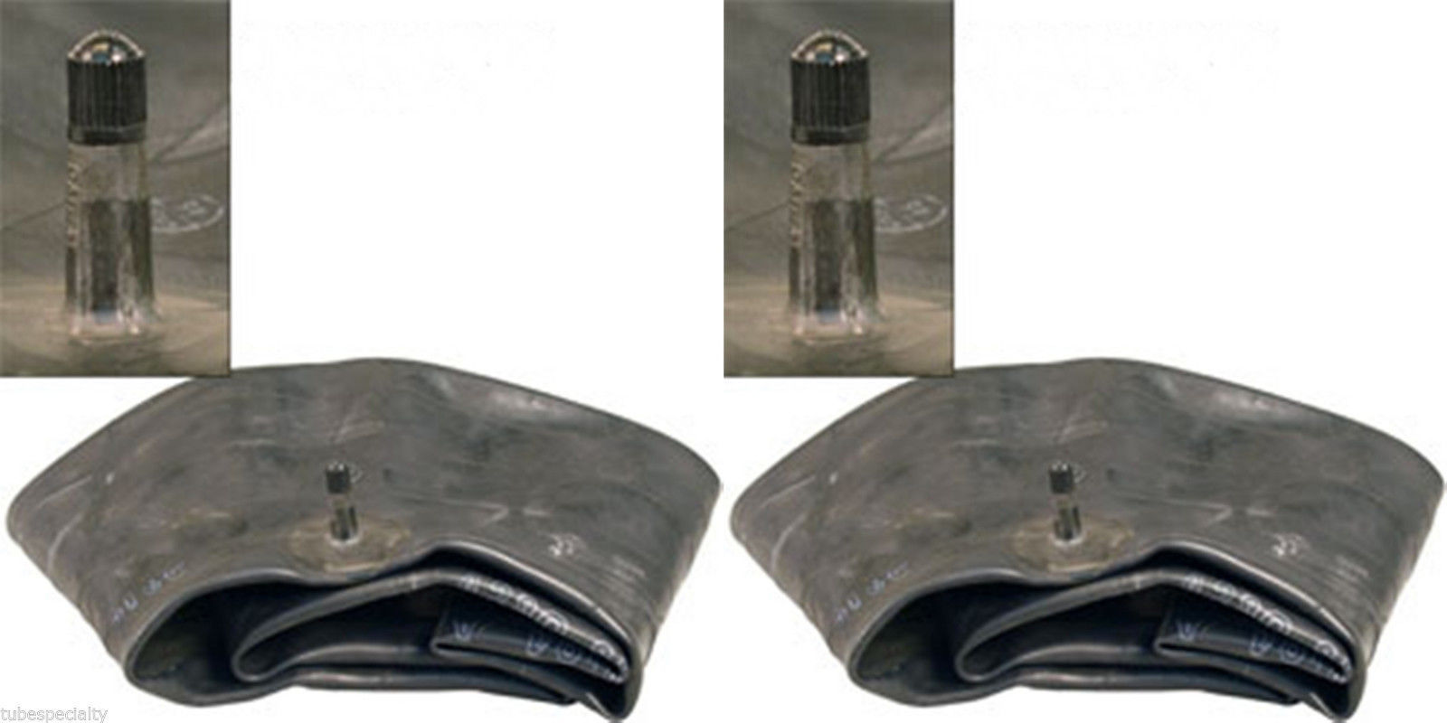 2 (TWO) NEW 3.00-8 3.25-8 3.50-8 300-8 325-8 350-8 TIRE INNER TUBE RUBBER VALVE