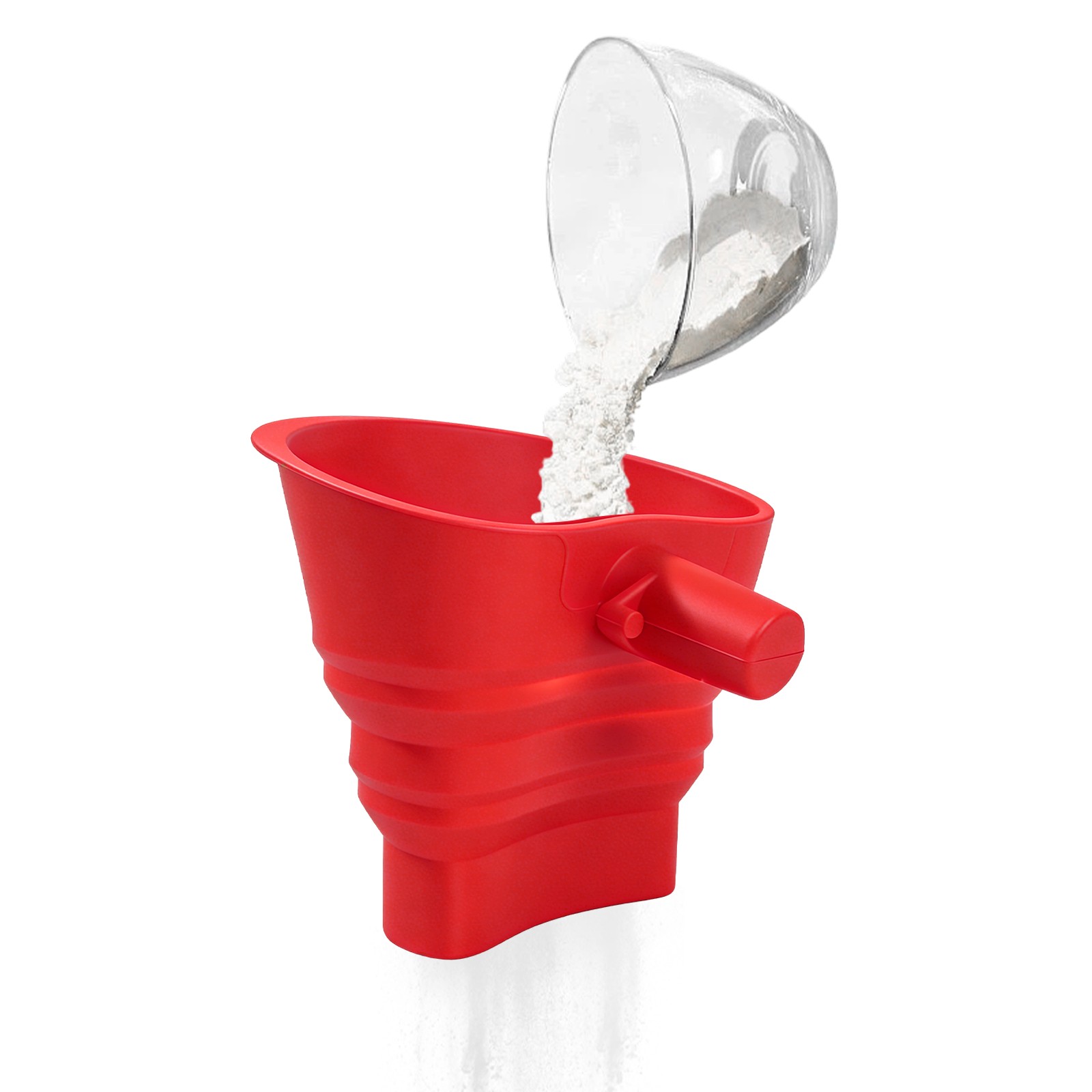 5.32*5*5.32in Flour Funnel for Kitchen Stand Mixer, Flour Funnel for Egg Liquid