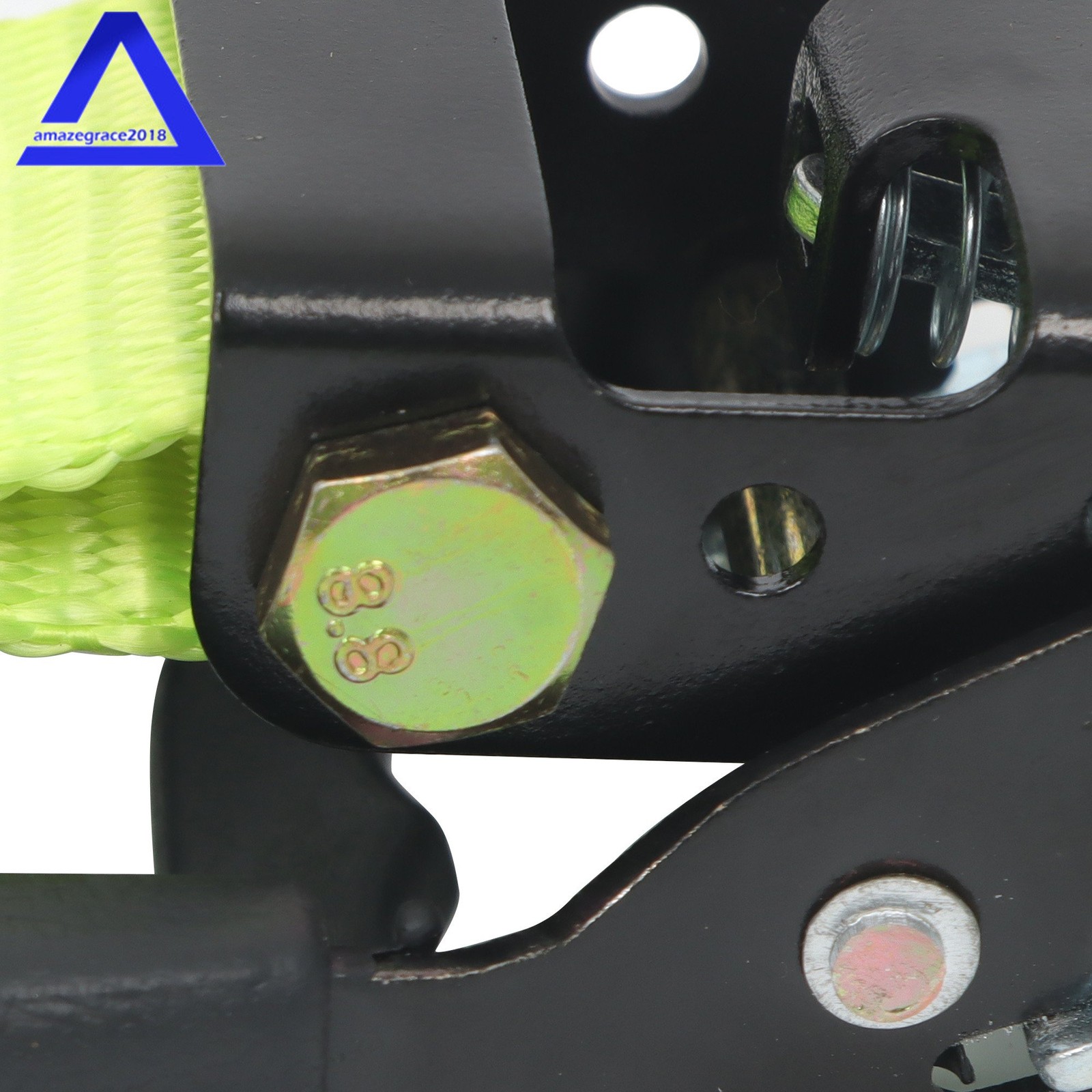4Pack 1.6″ × 8 Feet Heavy Duty Tie Downs 5208Lbs Ratchet Straps W/ S Hook Green