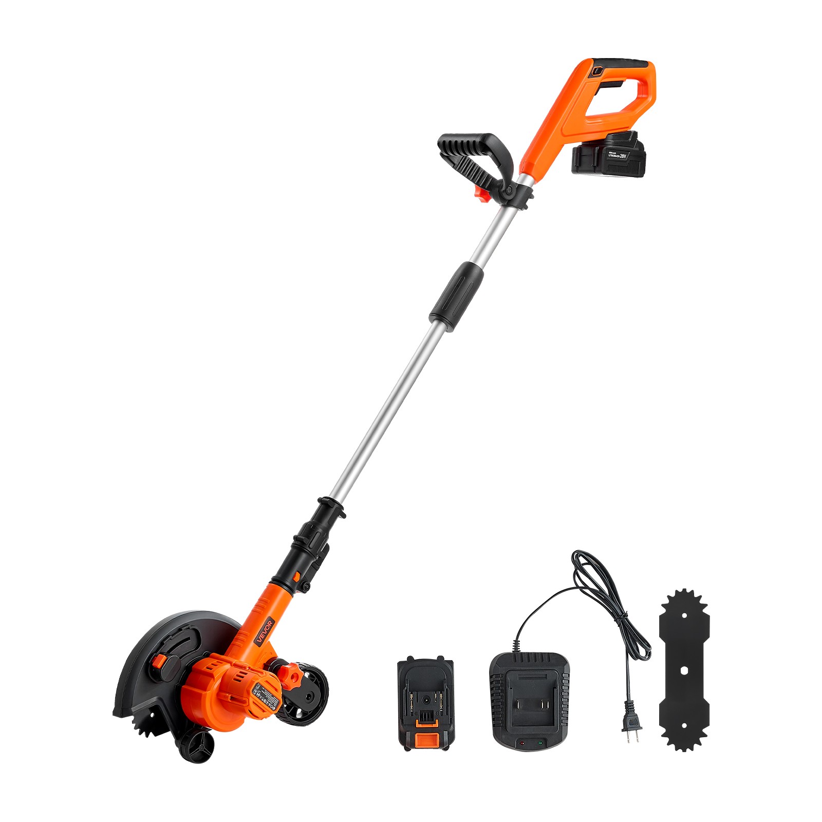 VEVOR Lawn Edger Battery Powered Cordless Edger Lawn Tool 8.8-inch Blade Length
