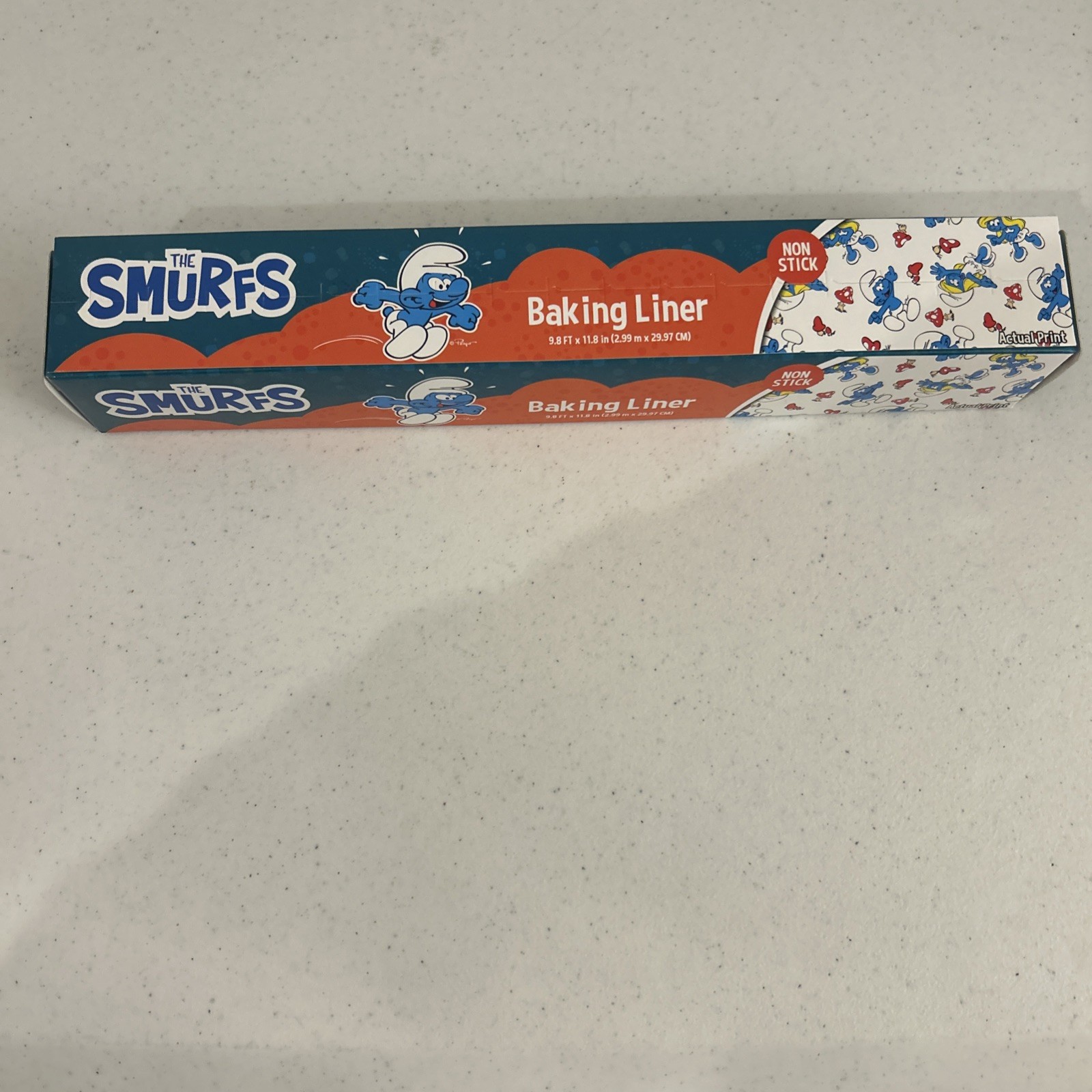 The Smurfs Baking Liner Paper Roll Non Stick 9.8ftx11.8in New/Sealed