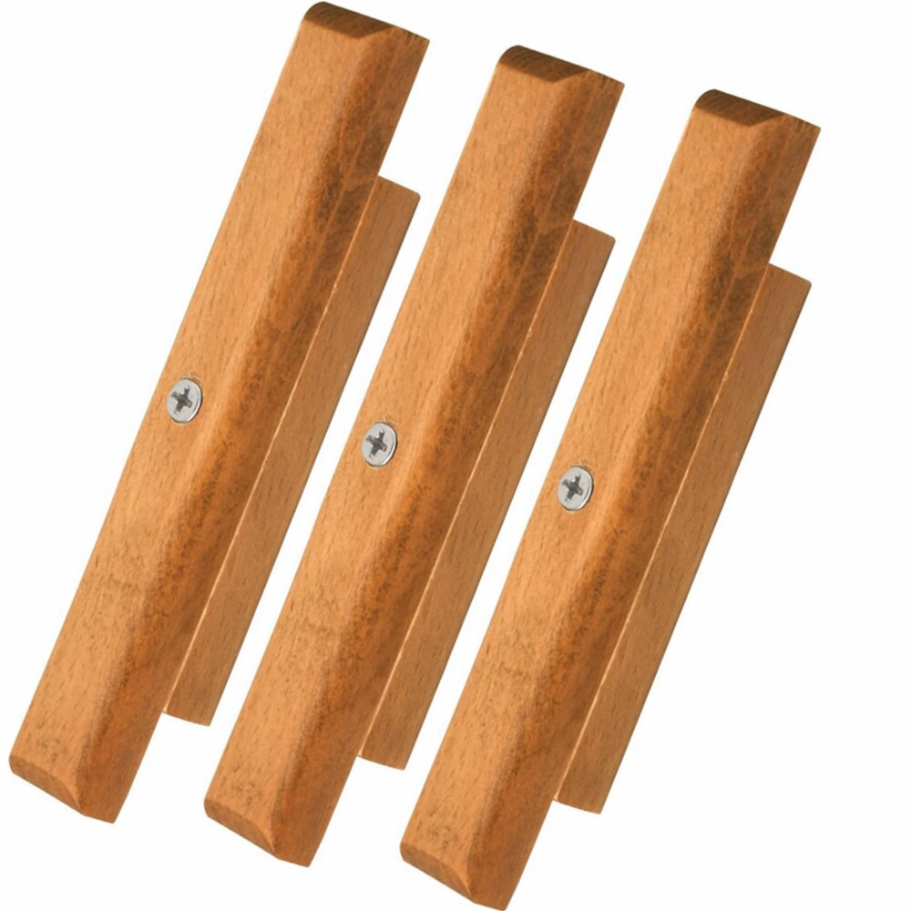 3 Pack, Cherry Wood Replacement Handle FITS Weber Charcoal Grill New