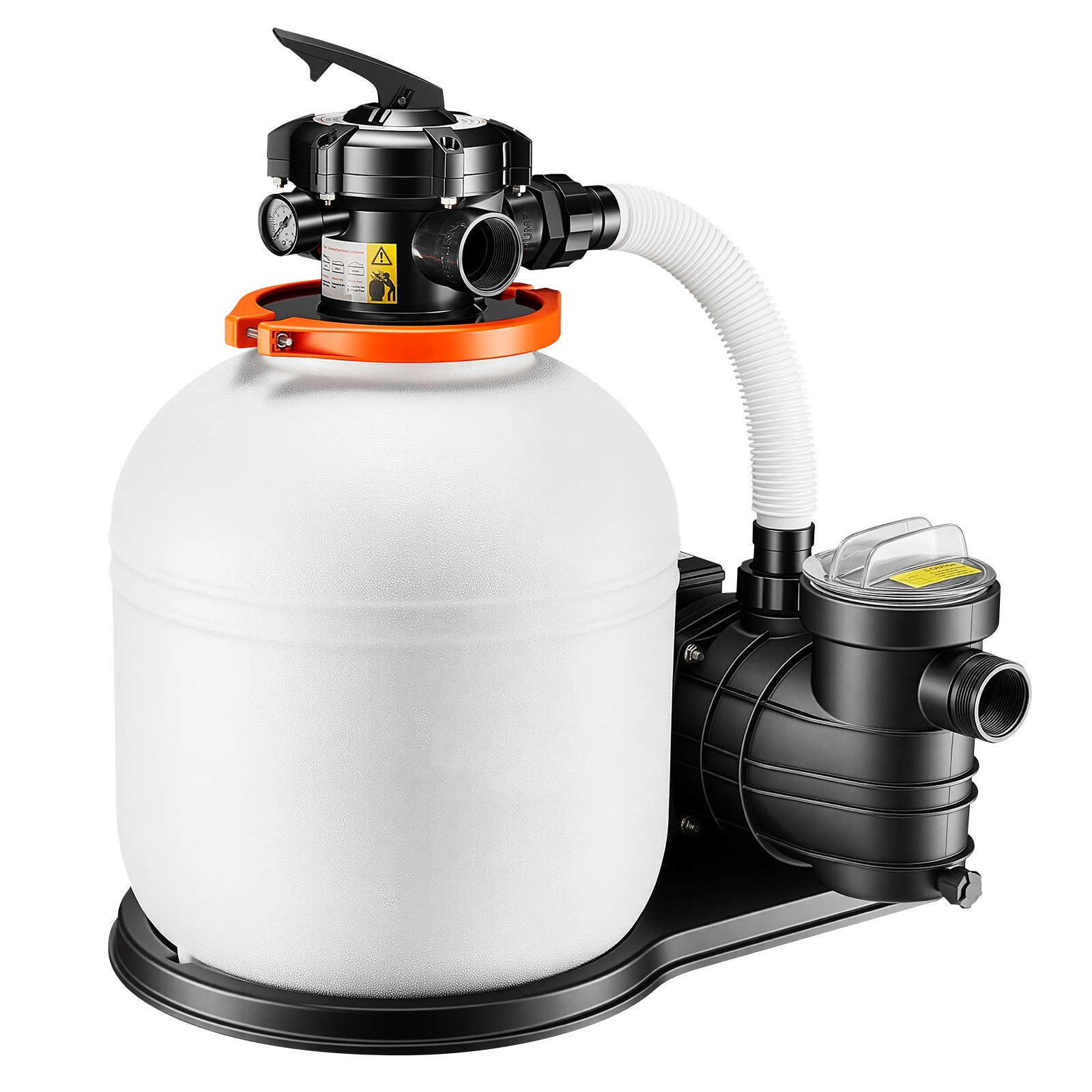 Uimoso 16″ Sand Filter Pump with Timer, 4400 GPH, 0.75HP for Above Ground Pools