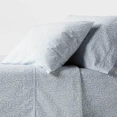 Threshold 250 Thread Count Organic Cotton Percale 4-Piece Sheet Set