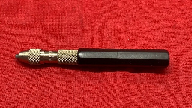 Starrett 166B Pin Vise with Insulated Octagonal Handle .030-.062″ Range STOCK