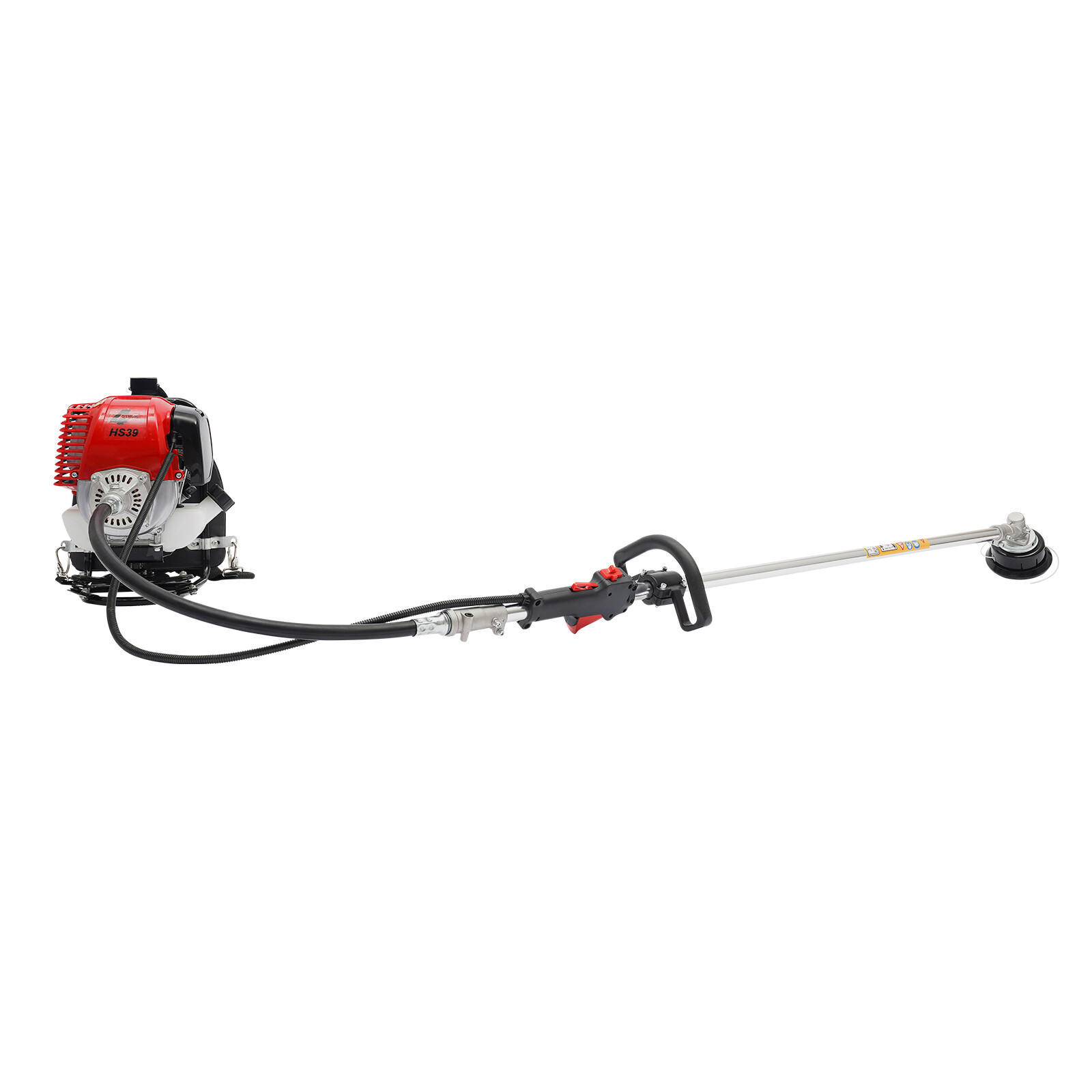 31CC 4-stroke Backpack Gas Garden Brush Cutter Grass Trimmer Lawn Mower+Pumping