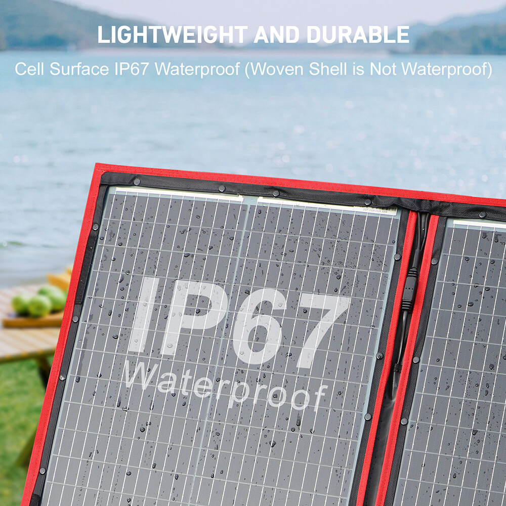 200W 12v Portable Foldable Solar Panel for Car Battery/RV/Power station/Phone