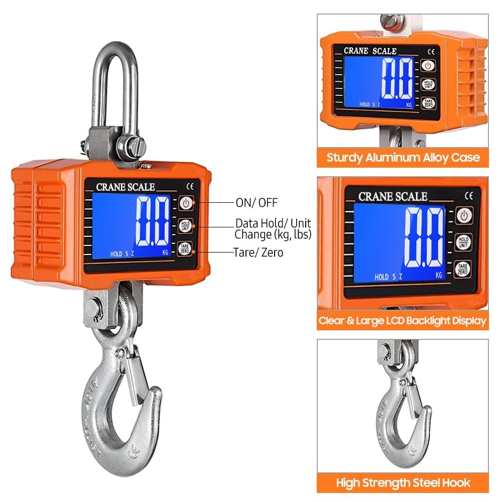 Multi-Functional Heavy Duty Digital Scale 1000kg for Outdoor and Industrial Use