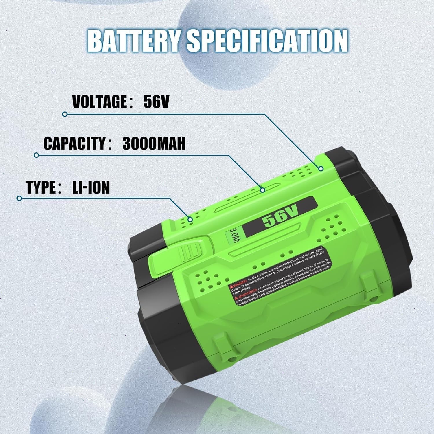 For EGO POWER+ BATTERY BA1400T ARC Lithium 56V 2.5 AH Lithium-ion Battery New