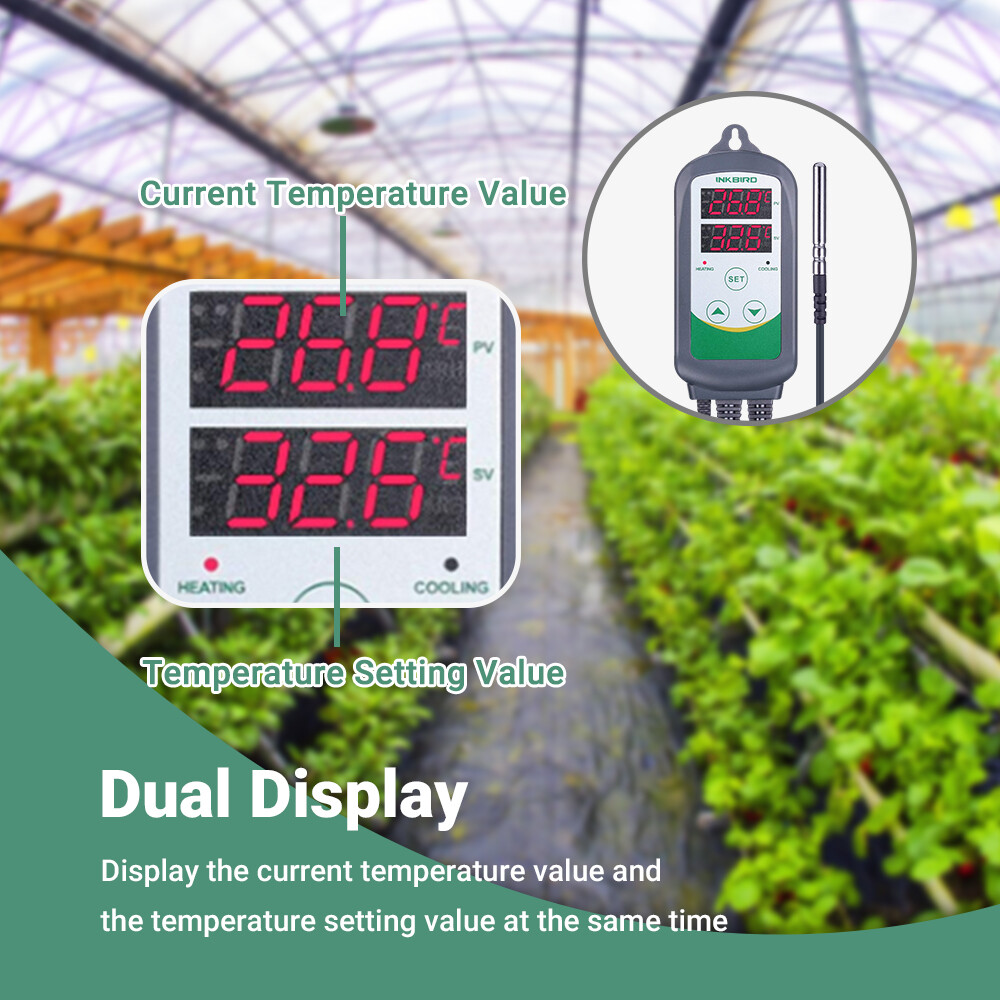 Inkbird Temperature Humidity Controller WiFi 2.4G Thermostat Outlets Humidistat