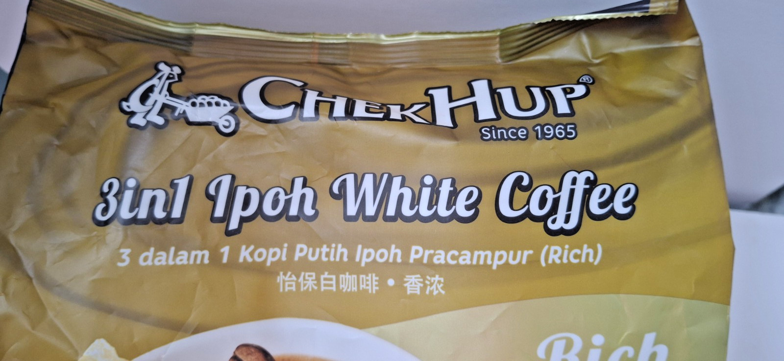 1 Package Malaysia Chek Hup Ipoh White Coffee – 12 Sachets ~ new never opened