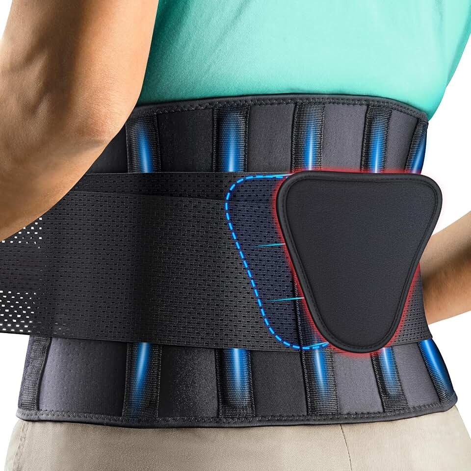 FEATOL Back Brace Support Belt-Lumbar Support Back Brace for Back Pain,…