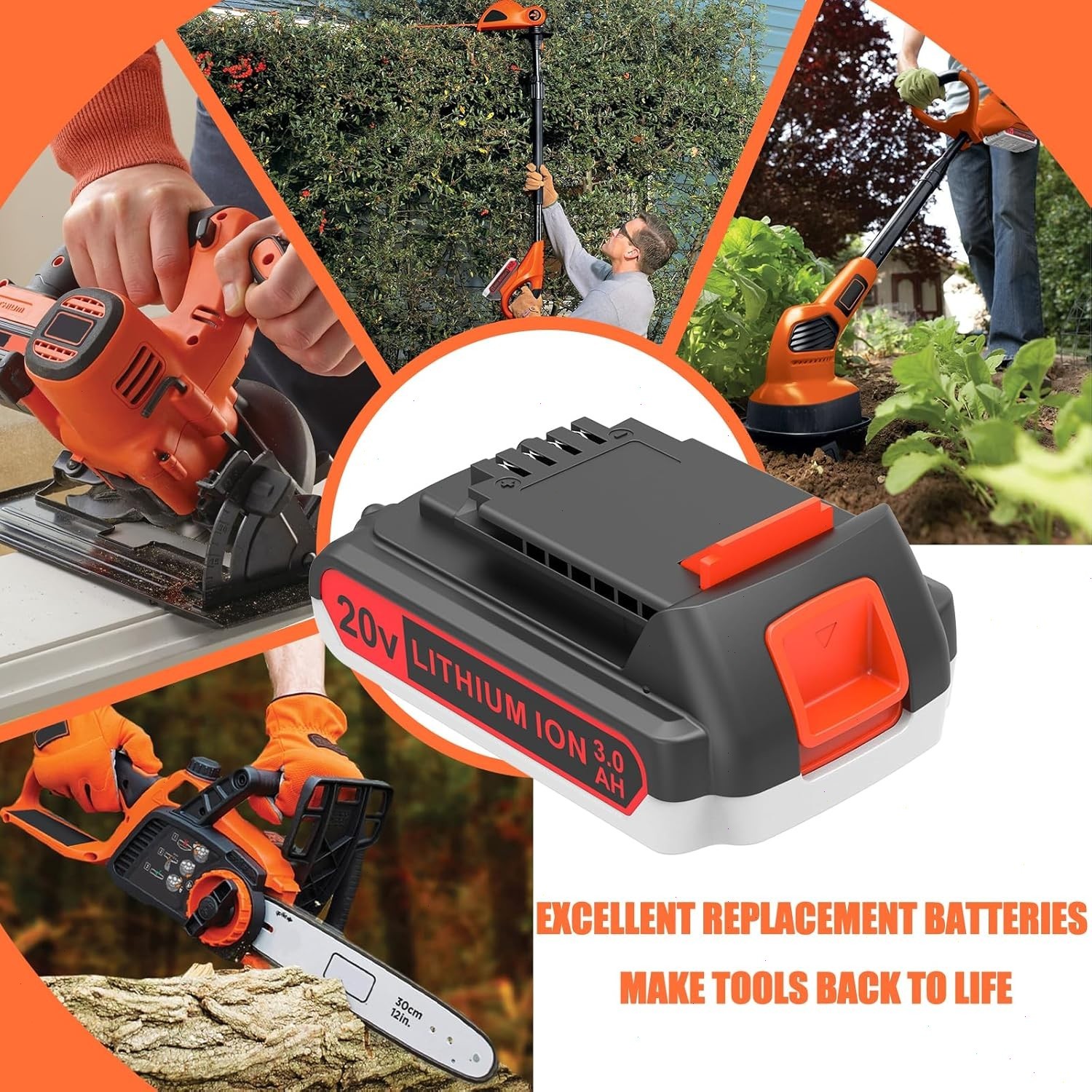2PACK NEW 20V Lithium-ion Battery / Charger for BLACK DECKER 20 Volt LBXR20 LB20