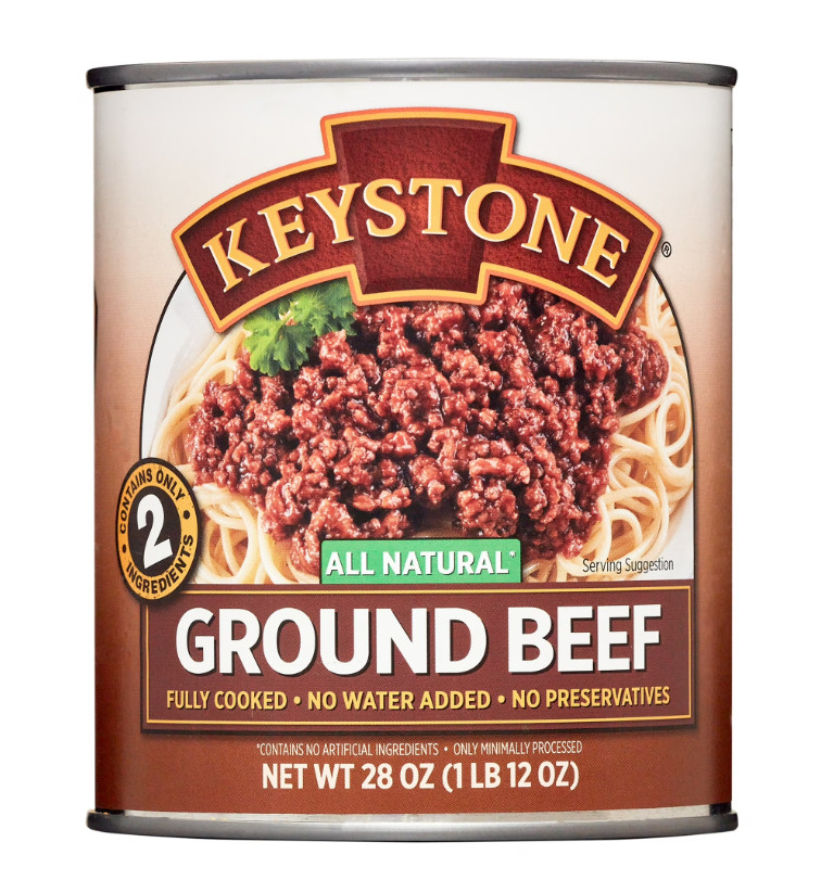 Keystone All natural Ground Beef 28 oz Can, (PACK OF 2) Free Shipping