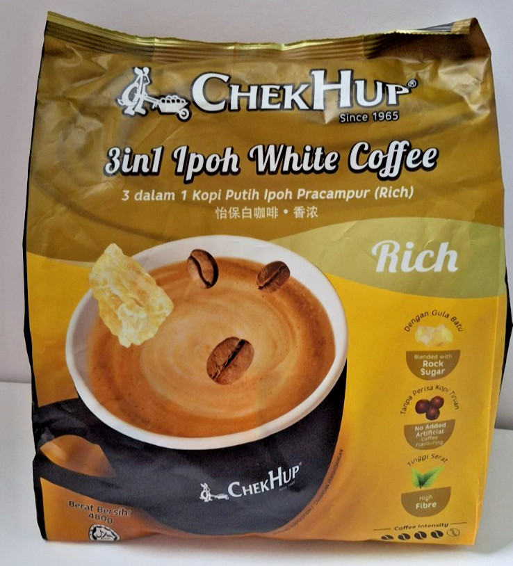 1 Package Malaysia Chek Hup Ipoh White Coffee – 12 Sachets ~ new never opened