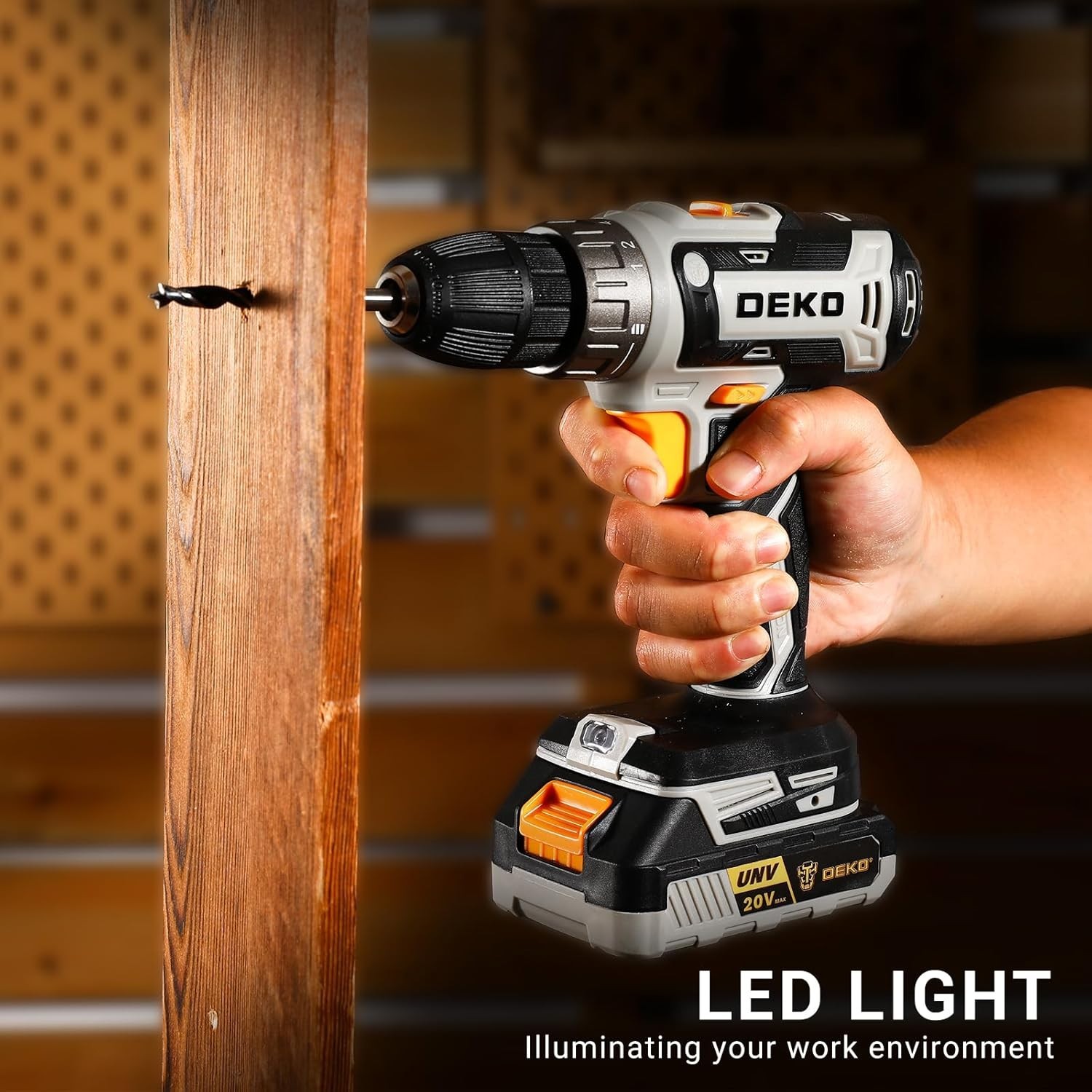 Power Drill Cordless: Cordless Drill 20V Electric Power Drills Set Tool Drill…
