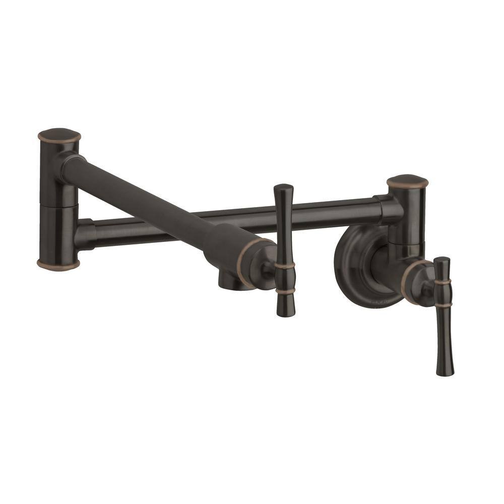 Elkay LKEC2091RB Explore Wall Mount Pot filler w/ Lever Handle Oil Rubbed Bronze