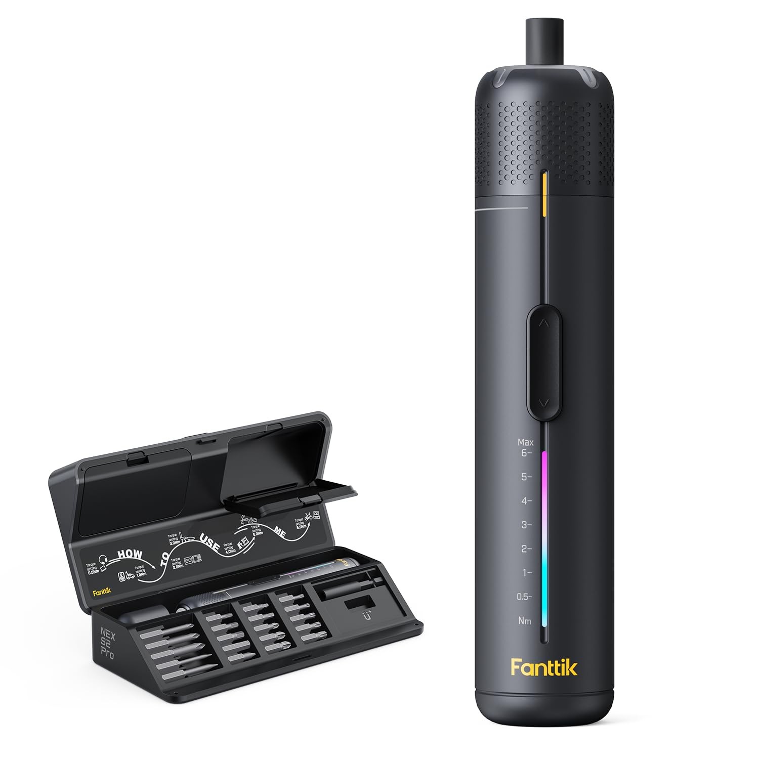 Fanttik S2 Pro Electric Screwdriver, Cordless Screwdriver Set, 7 Torque Setti…