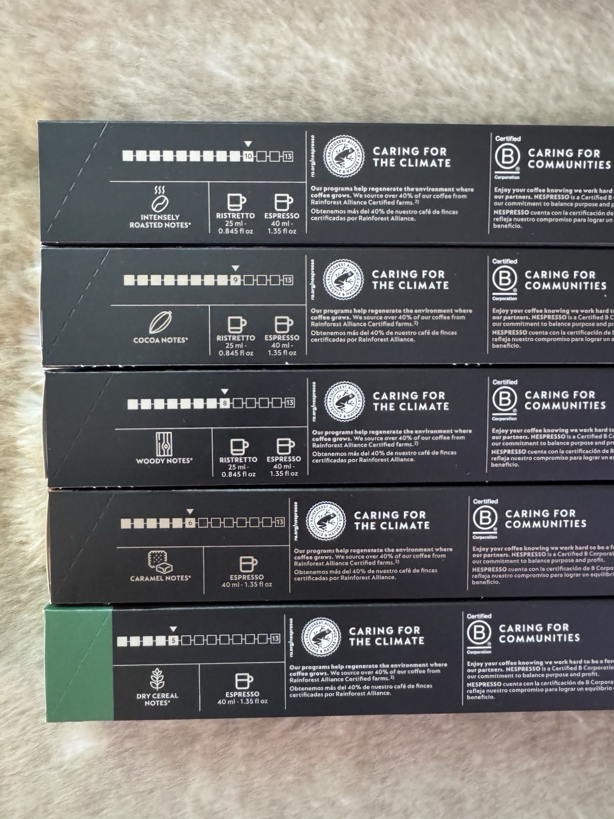 100 Nespresso Capsules Original Line Ispirazione Variety Espresso Pack