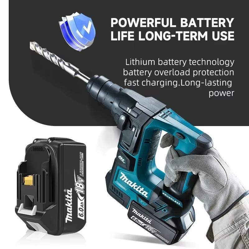 makita 18v battery BL1860B-2 18V LXT Lithium-Ion 6.0 Ah Battery -2 Pack