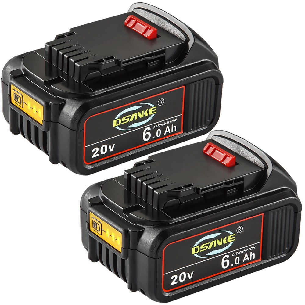2Pack For DeWalt 20V 20 Volt Max 6.0AH Lithium Battery DCB206 DCB205-2 DCB201-2