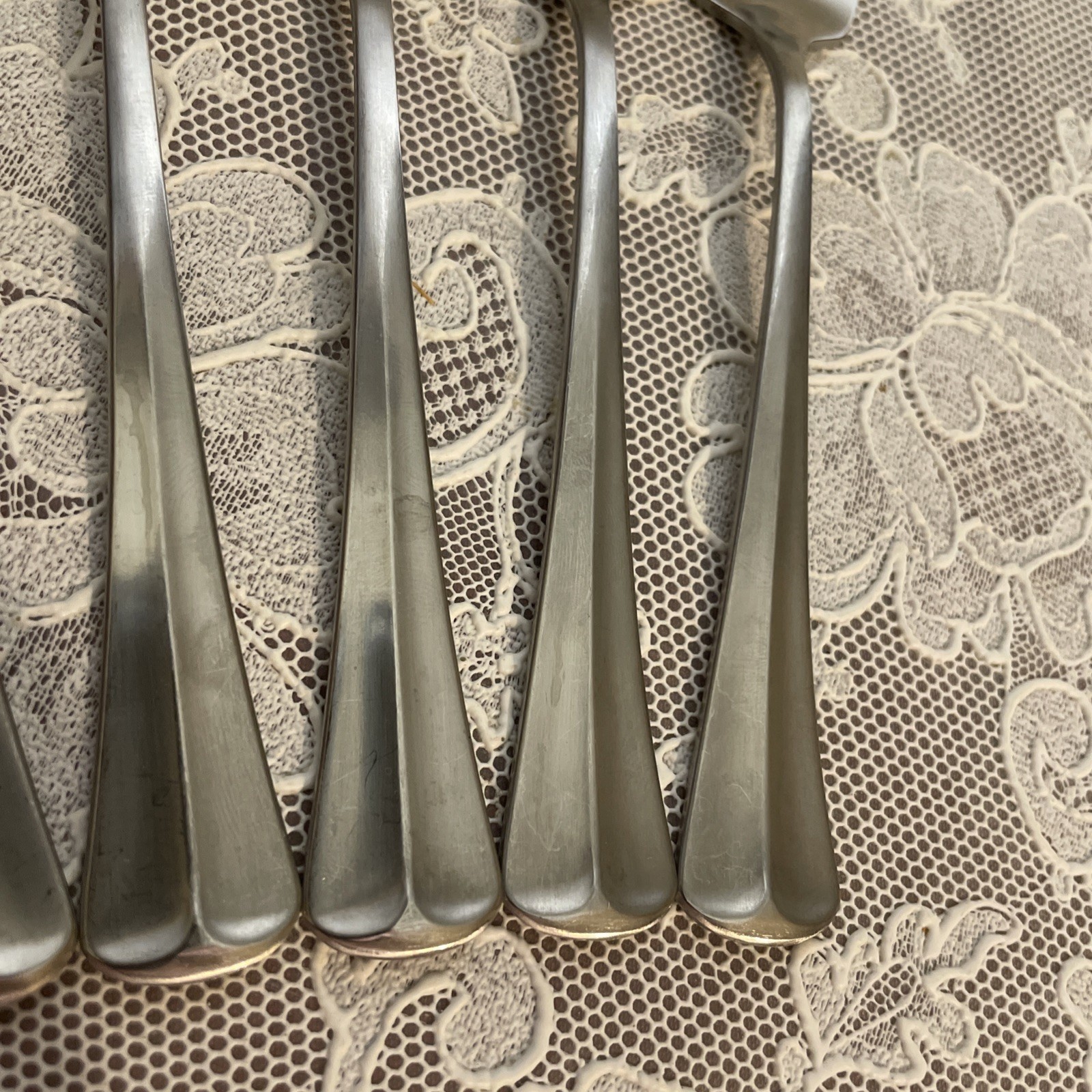 Oneidaware Allegiance Stainless Flatware Lot Of 6 Salad Forks Nice! Pretty Shiny