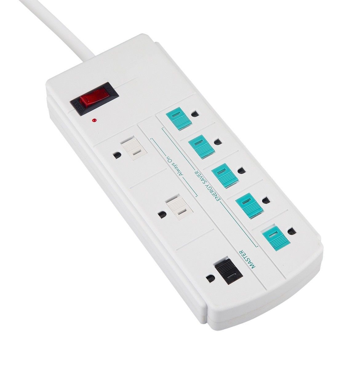 ENERGY SAVER SURGE PROTECTOR POWER STRIP 8 OUTLET MANAGED 900J