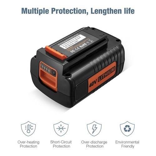 1-2Pack for Black and Decker 40V 40 Volt Max Lithium ion Battery LBX2040 LBXR36
