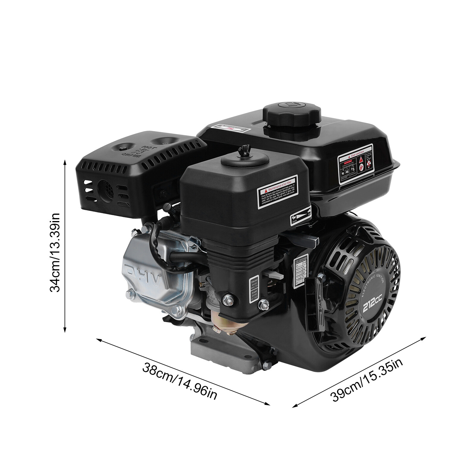 7.5HP Gas Engine 4-Stroke 212cc for Honda GX160 Go Kart Log Splitter Mini Bike