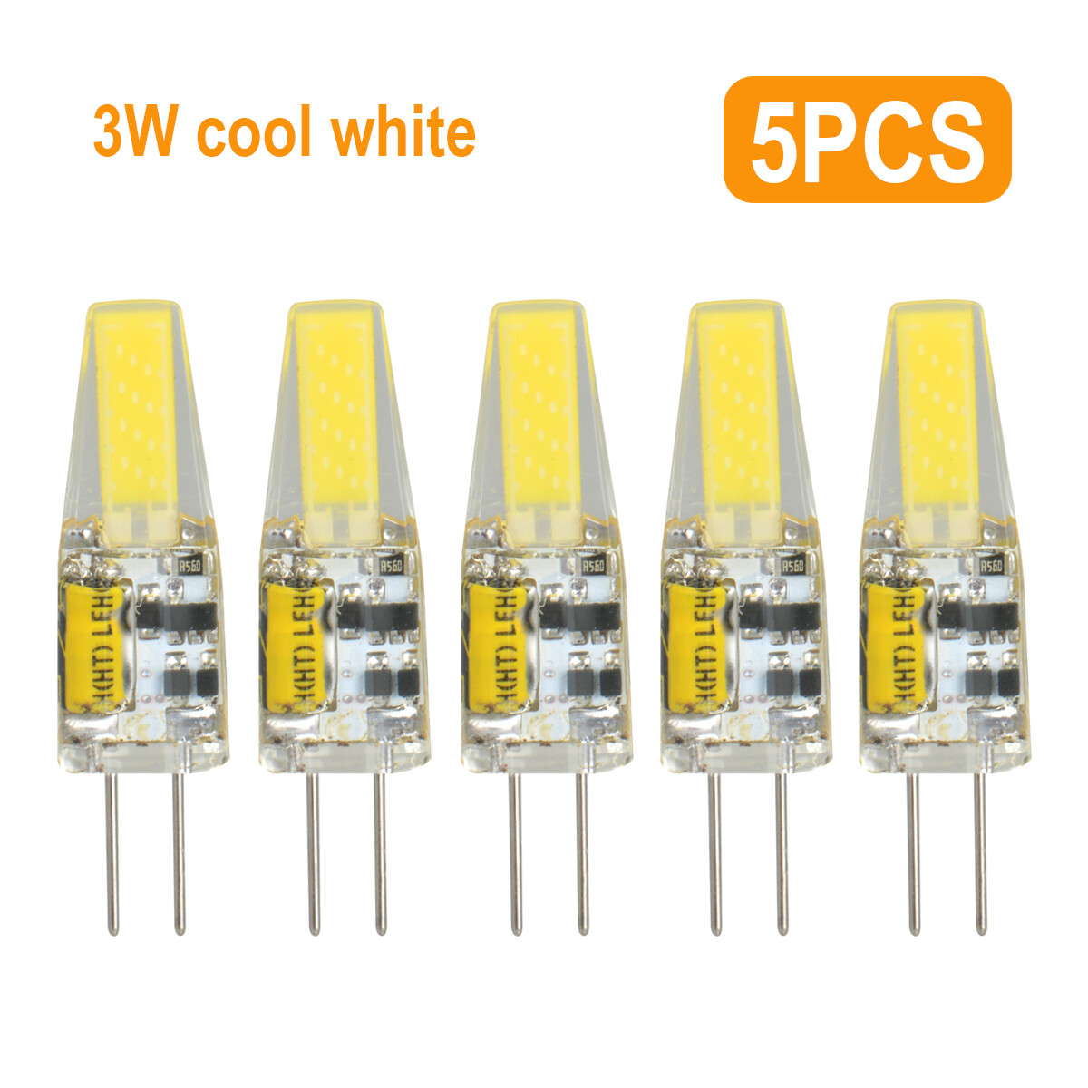5PCS G4 LED 12V AC/DC COB Light 3W 6W High Quality LED G4 COB Lamp Bulbs US SHIP